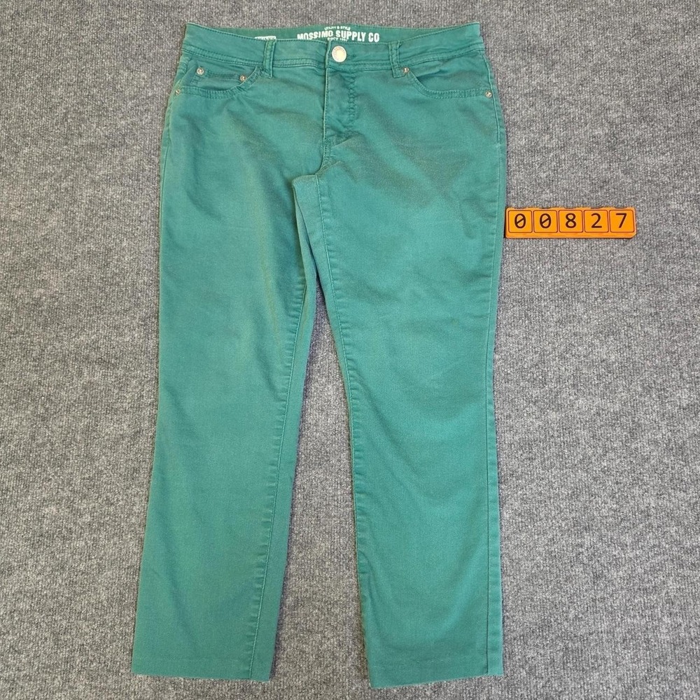 Womens Mossimo Supply Co. Skinny Fit Green Cotton, Polyester & Spandex Jeans